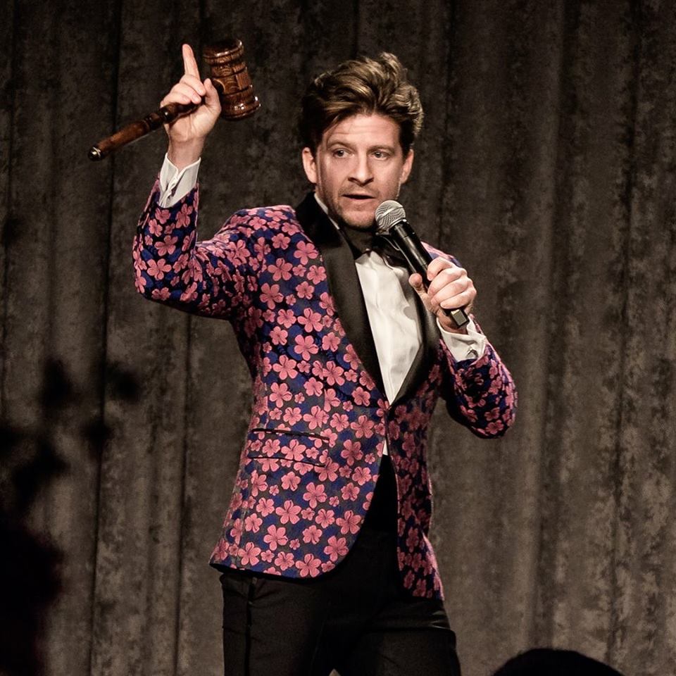 CK Swett, Charity Auctioneer, live in action in a benefit auction.