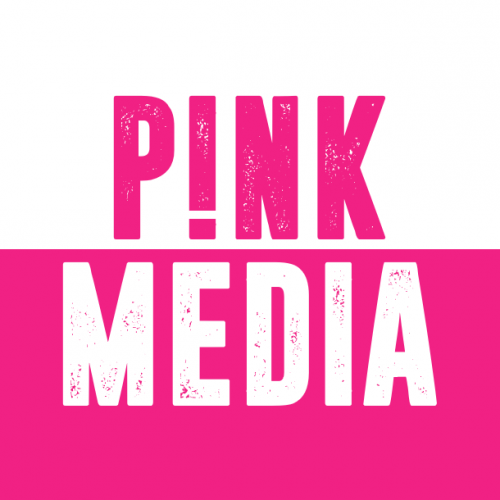 Event media. Media NK. P!NK logo. Розовый ивент Сиджа баннер.